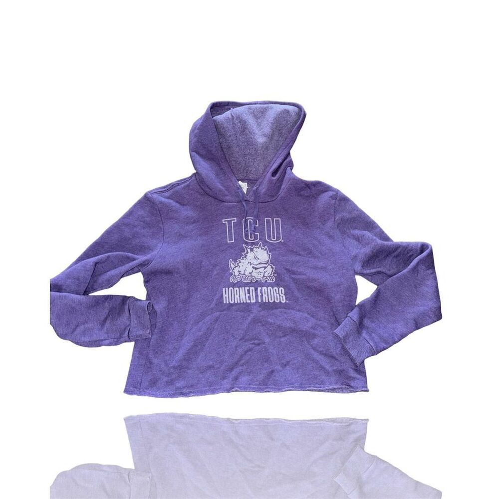 TCU Horned Frogs Unisex Purple Pullover Hoodie Size M